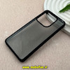 قاب گوشی Redmi Note 14 4G شیائومی پشت شفاف دودی PC درجه یک یونیک کیس Unique Case اورجینال دور سیلیکونی مشکی کد 83247
