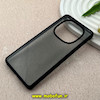 قاب گوشی Redmi Note 14 Pro 4G شیائومی پشت شفاف دودی PC درجه یک یونیک کیس Unique Case اورجینال دور سیلیکونی مشکی کد 83248