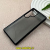 قاب گوشی Galaxy S25 Ultra سامسونگ پشت شفاف دودی PC درجه یک یونیک کیس Unique Case اورجینال دور سیلیکونی مشکی کد 83250