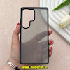 قاب گوشی Galaxy S25 Ultra سامسونگ پشت شفاف دودی PC درجه یک یونیک کیس Unique Case اورجینال دور سیلیکونی مشکی کد 83250