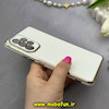 قاب گوشی Galaxy A53 سامسونگ طرح ژله ای مای کیس گلد لاین دور طلایی محافظ لنز دار سفید کد 83261