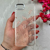 قاب گوشی iPhone 7 / iPhone 8 / iPhone SE 2020 / iPhone SE 2022 آیفون شفاف شاین لنز کرومی برجسته طرح مار رزگلد کد 86424