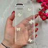 قاب گوشی iPhone 7 / iPhone 8 / iPhone SE 2020 / iPhone SE 2022 آیفون شفاف شاین لنز کرومی برجسته طرح پروانه کد 86427