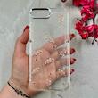 قاب گوشی iPhone 7 Plus / iPhone 8 Plus آیفون شفاف شاین لنز کرومی برجسته طرح مار رزگلد کد 86433
