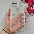 قاب گوشی iPhone 7 Plus / iPhone 8 Plus آیفون شفاف شاین لنز کرومی برجسته طرح مار خاکستری کد 86434