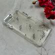 قاب گوشی iPhone 7 Plus / iPhone 8 Plus آیفون شفاف شاین لنز کرومی برجسته طرح مار خاکستری کد 86434