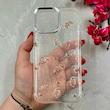 قاب گوشی iPhone 12 Pro Max آیفون شفاف شاین لنز کرومی برجسته طرح مار رزگلد کد 86447