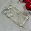 قاب گوشی iPhone 13 / iPhone 14 آیفون شفاف شاین لنز کرومی برجسته طرح پروانه کد 86455