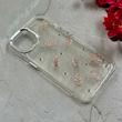 قاب گوشی iPhone 13 / iPhone 14 آیفون شفاف شاین لنز کرومی برجسته طرح مار رزگلد کد 86458