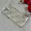قاب گوشی iPhone 15 آیفون شفاف شاین لنز کرومی برجسته طرح پاپیون کد 86474
