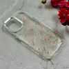 قاب گوشی iPhone 16 آیفون شفاف شاین لنز کرومی برجسته طرح مار رزگلد کد 86484