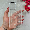 قاب گوشی iPhone 16 آیفون شفاف شاین لنز کرومی برجسته طرح مار نقره ای کد 86486