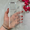 قاب گوشی iPhone 16 Pro Max آیفون شفاف شاین لنز کرومی برجسته طرح مار خاکستری کد 86506