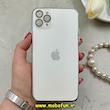 قاب گوشی iPhone 11 Pro Max آیفون مدل PVD اورجینال ضد خش پشت گلس شیشه ای ونیزکیس Veniz Case محافظ لنز دار سفید کد 84363