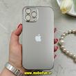 قاب گوشی iPhone 12 Pro Max آیفون مدل PVD اورجینال ضد خش پشت گلس شیشه ای ونیزکیس Veniz Case محافظ لنز دار نچرال کد 84367