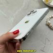 قاب گوشی iPhone 15 Pro Max آیفون مدل PVD اورجینال ضد خش پشت گلس شیشه ای ونیزکیس Veniz Case محافظ لنز دار سفید کد 84387