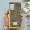 قاب گوشی Galaxy A23 سامسونگ صندوقی اورجینال شاین نگین سواروسکی پلاک آینه ای طلایی کد 86299