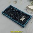 قاب گوشی iPhone 6 / iPhone 6S آیفون صندوقی اورجینال شاین نگین سواروسکی پلاک آینه ای سرمه ای کد 86318