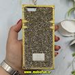 قاب گوشی iPhone 6 / iPhone 6S آیفون صندوقی اورجینال شاین نگین سواروسکی پلاک آینه ای طلایی کد 86320