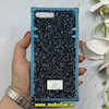 قاب گوشی iPhone 7 Plus / iPhone 8 Plus آیفون صندوقی اورجینال شاین نگین سواروسکی پلاک آینه ای سرمه ای کد 86324