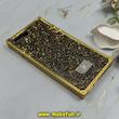 قاب گوشی iPhone 7 Plus / iPhone 8 Plus آیفون صندوقی اورجینال شاین نگین سواروسکی پلاک آینه ای طلایی کد 86326