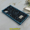 قاب گوشی iPhone 11 آیفون صندوقی اورجینال شاین نگین سواروسکی پلاک آینه ای سرمه ای کد 86330