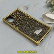 قاب گوشی iPhone 11 Pro Max آیفون صندوقی اورجینال شاین نگین سواروسکی پلاک آینه ای طلایی کد 86334