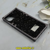 قاب گوشی iPhone 13 / iPhone 14 آیفون صندوقی اورجینال شاین نگین سواروسکی پلاک آینه ای مشکی کد 86339