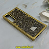 قاب گوشی Galaxy S21 FE سامسونگ صندوقی اورجینال شاین نگین سواروسکی پلاک آینه ای طلایی کد 86377