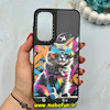 قاب گوشی Galaxy A35 سامسونگ اورجینال CASETIFY کبریتی چرمی اورجینال Unique Case سخت HARD طرح گربه کد 84942