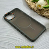 قاب گوشی iPhone 13 / iPhone 14 آیفون پشت مات PC مگ سیف دار اصلی درجه یک یونیک کیس Unique Case اورجینال دور سیلیکونی طوسی کد 85347
