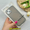 قاب گوشی iPhone 13 / iPhone 14 آیفون پشت مات PC مگ سیف دار اصلی درجه یک یونیک کیس Unique Case اورجینال دور سیلیکونی طوسی کد 85347