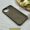 قاب گوشی iPhone 15 آیفون پشت مات PC مگ سیف دار اصلی درجه یک یونیک کیس Unique Case اورجینال دور سیلیکونی طوسی کد 85357