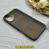 قاب گوشی iPhone 16 آیفون پشت مات PC مگ سیف دار اصلی درجه یک یونیک کیس Unique Case اورجینال دور سیلیکونی طوسی کد 85362