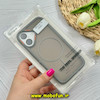 قاب گوشی iPhone 16 آیفون پشت مات PC مگ سیف دار اصلی درجه یک یونیک کیس Unique Case اورجینال دور سیلیکونی طوسی کد 85362