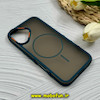 قاب گوشی iPhone 16 آیفون پشت مات PC مگ سیف دار اصلی درجه یک یونیک کیس Unique Case اورجینال دور سیلیکونی سبز کد 85364