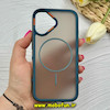 قاب گوشی iPhone 16 آیفون پشت مات PC مگ سیف دار اصلی درجه یک یونیک کیس Unique Case اورجینال دور سیلیکونی سبز کد 85364