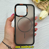 قاب گوشی iPhone 16 Pro آیفون پشت مات PC مگ سیف دار اصلی درجه یک یونیک کیس Unique Case اورجینال دور سیلیکونی مشکی کد 85365
