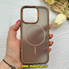 قاب گوشی iPhone 16 Pro آیفون پشت مات PC مگ سیف دار اصلی درجه یک یونیک کیس Unique Case اورجینال دور سیلیکونی عسلی کد 85366