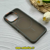 قاب گوشی iPhone 16 Pro آیفون پشت مات PC مگ سیف دار اصلی درجه یک یونیک کیس Unique Case اورجینال دور سیلیکونی طوسی کد 85368
