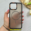قاب گوشی iPhone 16 Pro Max آیفون پشت مات PC مگ سیف دار اصلی درجه یک یونیک کیس Unique Case اورجینال دور سیلیکونی مشکی کد 85370