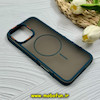 قاب گوشی iPhone 16 Pro Max آیفون پشت مات PC مگ سیف دار اصلی درجه یک یونیک کیس Unique Case اورجینال دور سیلیکونی سرمه ای کد 85372