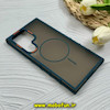 قاب گوشی Galaxy S24 Ultra سامسونگ پشت مات PC مگ سیف دار اصلی درجه یک یونیک کیس Unique Case اورجینال دور سیلیکونی سرمه ای کد 85373