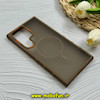 قاب گوشی Galaxy S24 Ultra سامسونگ پشت مات PC مگ سیف دار اصلی درجه یک یونیک کیس Unique Case اورجینال دور سیلیکونی عسلی کد 85374