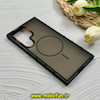 قاب گوشی Galaxy S24 Ultra سامسونگ پشت مات PC مگ سیف دار اصلی درجه یک یونیک کیس Unique Case اورجینال دور سیلیکونی مشکی کد 85376