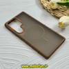 قاب گوشی Galaxy S25 Ultra سامسونگ پشت مات PC مگ سیف دار اصلی درجه یک یونیک کیس Unique Case اورجینال دور سیلیکونی عسلی کد 85377
