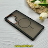 قاب گوشی Galaxy S25 Ultra سامسونگ پشت مات PC مگ سیف دار اصلی درجه یک یونیک کیس Unique Case اورجینال دور سیلیکونی مشکی کد 85378