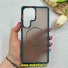 قاب گوشی Galaxy S25 Ultra سامسونگ پشت مات PC مگ سیف دار اصلی درجه یک یونیک کیس Unique Case اورجینال دور سیلیکونی سرمه ای کد 85379