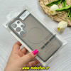 قاب گوشی Galaxy S25 Ultra سامسونگ پشت مات PC مگ سیف دار اصلی درجه یک یونیک کیس Unique Case اورجینال دور سیلیکونی طوسی کد 85380