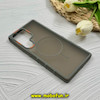قاب گوشی Galaxy S25 Ultra سامسونگ پشت مات PC مگ سیف دار اصلی درجه یک یونیک کیس Unique Case اورجینال دور سیلیکونی طوسی کد 85380
